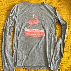 3/$12!  J. Crew crewcuts girls holiday long sleeve tee - Size 12-14 (XL)